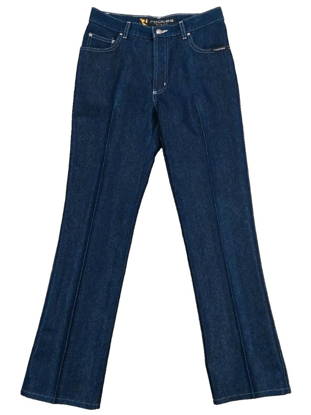 Rockies Jeans Vintage Y2k Western Cowgirl Bareback, High Rise Dark Wash. Sz 28/7